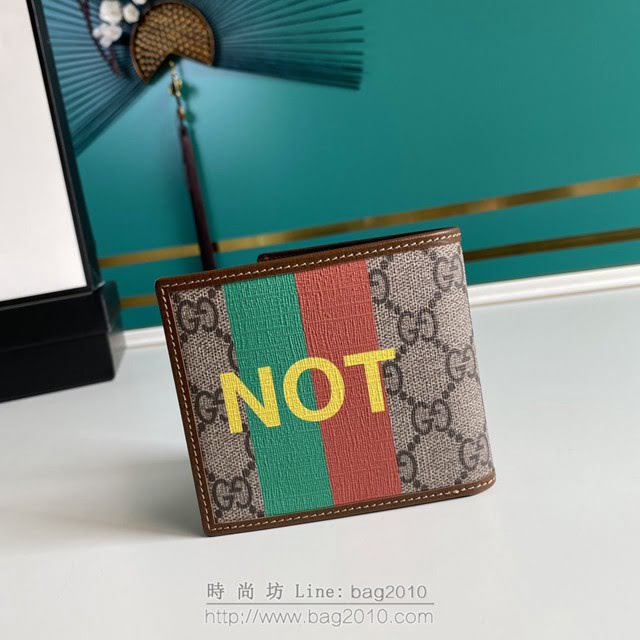 Gucci古馳包包 G家新款錢包 款號:636166 古奇FAKE系列男士短夾錢包  gdj1313